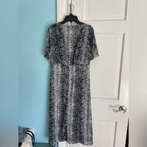 Aqua midi button down dress